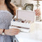 Watch Ring Bracelet Jewelry Cosmetic Jewelry Box Holder Gift Collect Case