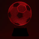 3D Bulbing Football Soccer Night 7 Multicolor Changeing LED Desk Table Light Lamp