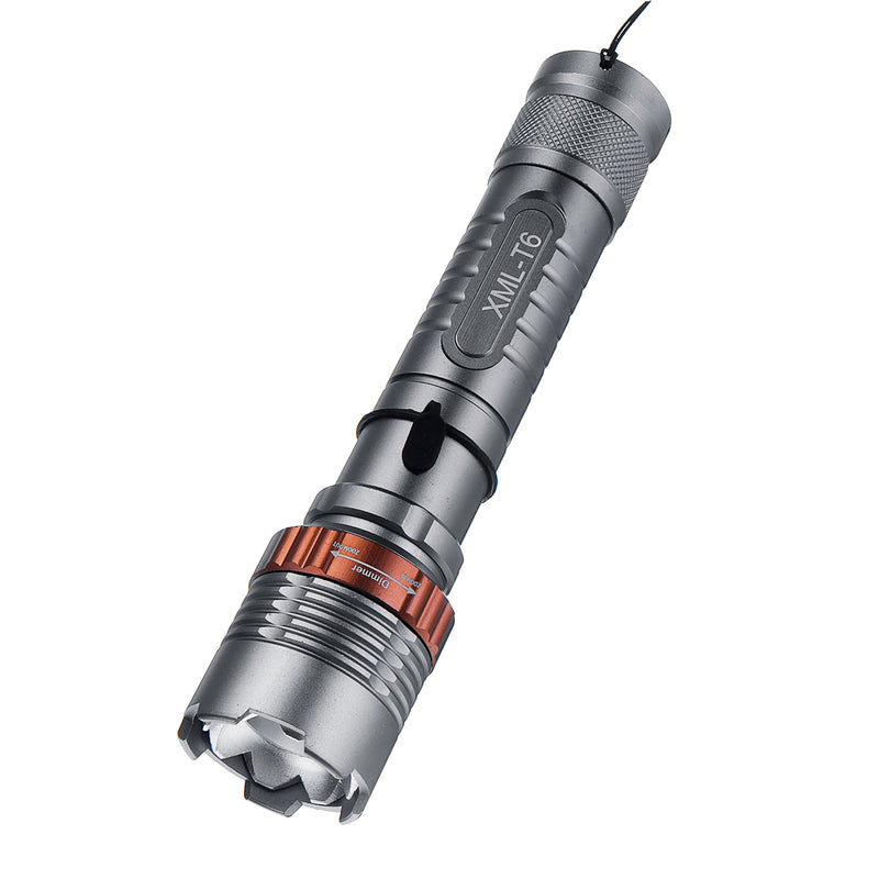 Portable T6 1000LM 5Modes Zoomable Rechargeable Lotus Shape LED Flashlight 18650/AAA Flashlight