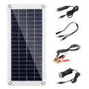 60W 18V High Efficiency Waterproof Solar Panel Charger+Dual USB Vehicle Charger