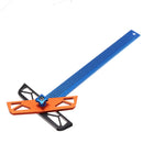 Drillpro 300/400mm Adjustable Angle Woodworking T Ruler Hole Positioning Crossed Marking Gauge Scriber Measuring Tool