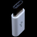 3.1 USB Type C Male / Micro USB Female USB-C Adapter White