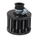 12mm Car Air Filter Car Car Turbo Ventilation Breather Carter, Black