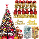 32PCS Christmas Tree Decoration Balls Drums Bells Baubles Ornaments Kids Children Party Supplies