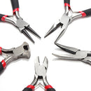 5Pcs Jewellery Mini Pliers Tools Kit Cutter Chain Round Bent Nose Beading M