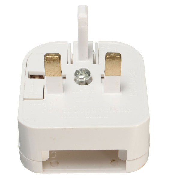 UK Converter Adaptor Plug Travel Power Connections White