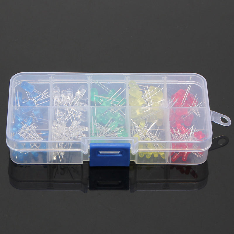 3 x 375pcs Each Box 3MM 5MM LED Light Emitting Diode Beads Resistance Lights Kits Bulb Lamp