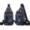 Men Nylon Sling Chest Handbag School Backpack Shoulder Bag Travel Messenger
