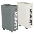 Folding Dirty Clothes Baskets With Wheels Organizer Home Storage Laundry Hamper