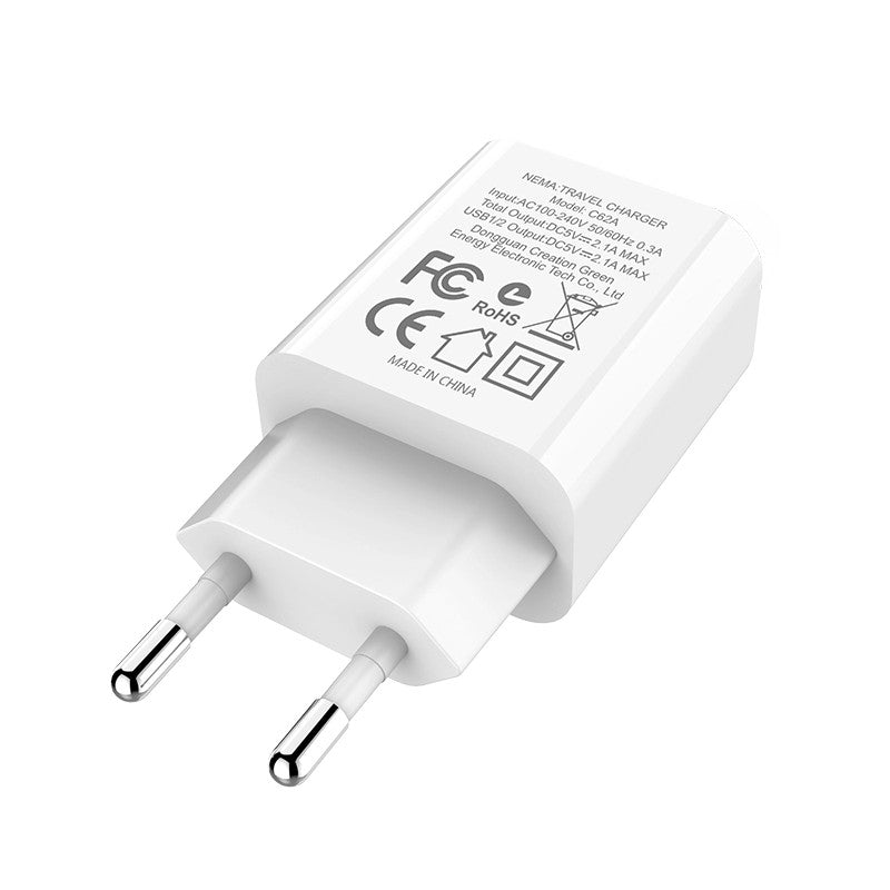 HOCO C62A EU Plug Smart USB Charger for Samsung Xiaomi for iPhone Huawei