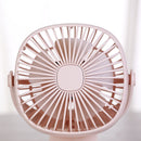 Loskii HF-201 Mini Electronic Desktop Clamp Design LED Night Light USB Rechargeable Fan