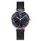 SINOBI 9793 Star Crystal Luxury Petal Shape Cutting Dial Women Full Steel Fashion Quartz Watch