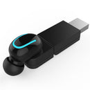 HBQ-Q13S Mini Wireless bluetooth Earphone Single Portable Bass Headset Earphone With USB Charger