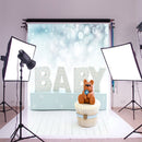 3x5FT Newborns Baby & Teddy Bear Photography Backdrop Studio Prop Background