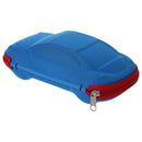 Car Shape Kids Spectacles Eyeglasses Glasses Zip Case Blue D9S1