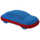 Car Shape Kids Spectacles Eyeglasses Glasses Zip Case Blue D9S1