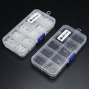 Suleve M2.5NH2 300Pcs Nylon Screw White/Black Hex Screw Nut PCB Standoff Spacer Assortment Kit