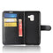 Litchi PU Leather Flip Card Slots Bracket Wallet Case for Samsung Galaxy A8 2018
