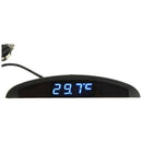 3-in-1 Car 12V Digital LED Voltmeter Voltage Temperature Watch Thermometer, A9O9
