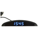3-in-1 Car 12V Digital LED Voltmeter Voltage Temperature Watch Thermometer, A9O9