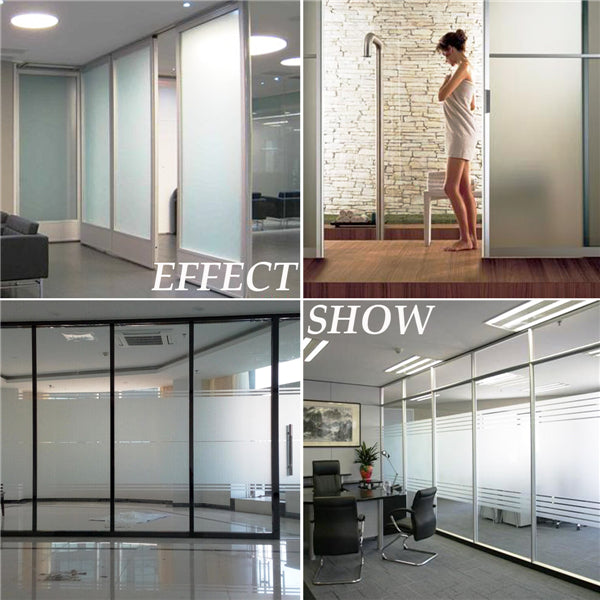 60cm 1.2M Frosted Window Tint Glass Privacy PVC Film For Home Office