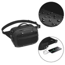 OZUKO Multifunction Crossbody Bag USB Charging Port Waist Bag Portable Shoulder Bag