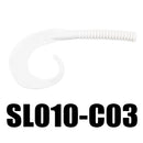 SeaKnight SL010 6pcs/bag 7.5g 130mm/5in Soft Fishing Lure Flexible Tail Worm Grub Lure Salt Water