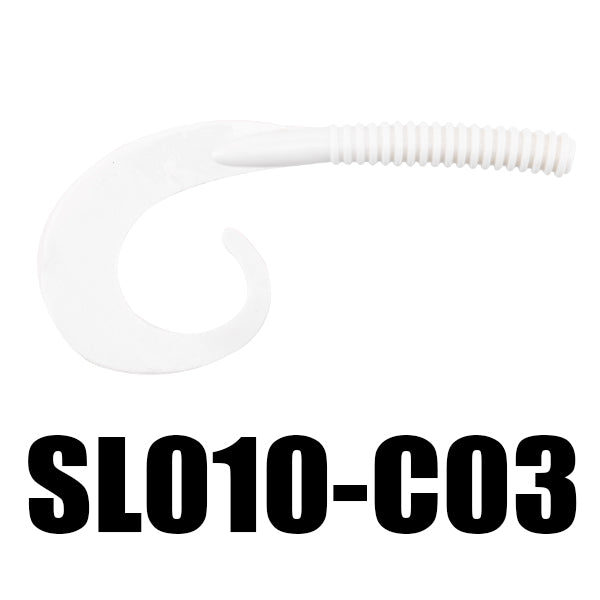 SeaKnight SL010 6pcs/bag 7.5g 130mm/5in Soft Fishing Lure Flexible Tail Worm Grub Lure Salt Water
