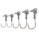 ZANLURE 10pcs Jig Head Fishing Hooks Lead Round Head Jigs  Hooks Fishing Tackle