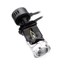 G9 H4 LED Headlights with Mini Projector Lens Hi/Lo Beam Bulb 60W 9600LM 6500K White for Car Motorcycle