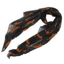 Long Cute Fox Printed Scarf Lady Womens wrap Shawl Soft Scarves (Black) Q5F2