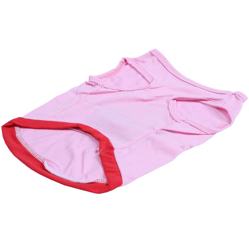 New alarm summer small pet cat puppy dog clothes Watermelon printed - Pink  U2Y4