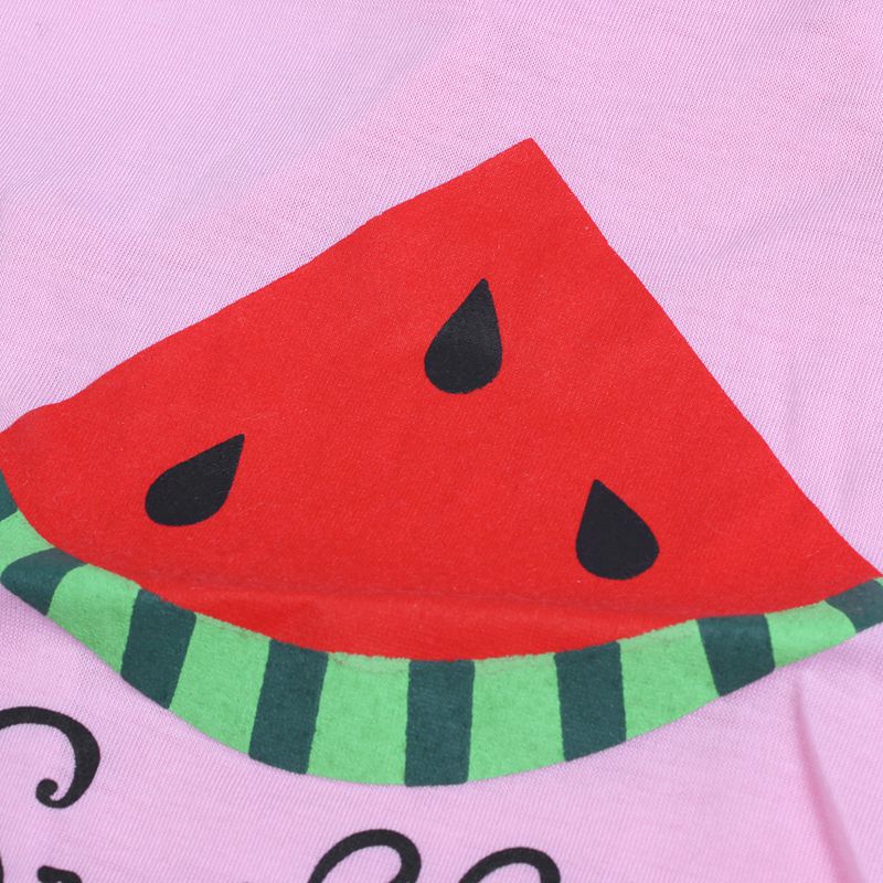 New alarm summer small pet cat puppy dog clothes Watermelon printed - Pink  U2Y4