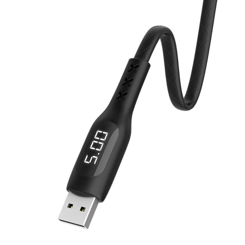 HOCO S6 2.4A Mirco USB On-Screen Timing Fast Charge Data Cable for Tablet Smartphone