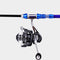 ZANLURE 1.5m/1.8m/2.1m/2.4m High Carbon Telescopic Fishing Rod Set Portable Fishing Pole Set