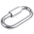 Stainless Steel Screw Gate Rock Lock Climbing Gear Carabiner 6MM Z9U1