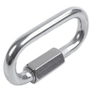 Stainless Steel Screw Gate Rock Lock Climbing Gear Carabiner 6MM Z9U1