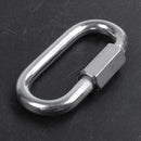 Stainless Steel Screw Gate Rock Lock Climbing Gear Carabiner 6MM Z9U1