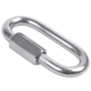 Stainless Steel Screw Gate Rock Lock Climbing Gear Carabiner 6MM Z9U1