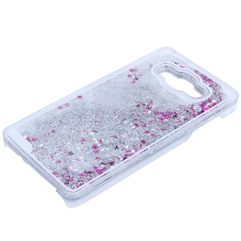 Transparent Liquid star Paillette Shiny Plastic Back Case Protector Hard Ca S7T7