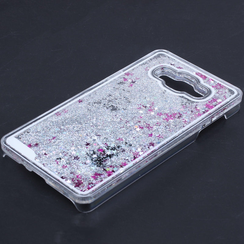 Transparent Liquid star Paillette Shiny Plastic Back Case Protector Hard Ca S7T7