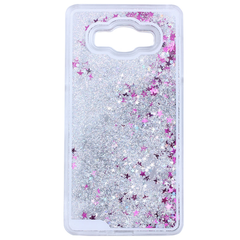 Transparent Liquid star Paillette Shiny Plastic Back Case Protector Hard Ca S7T7