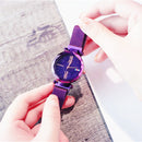 Deffrun Magnetic Attraction Clasp Women Wrist Watch Shining Dial Face Casual Style Quartz Watch