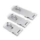 304 Stainless Steel Hasp Staple Safety Door Bolt Gate Lock Padlock Latch Waterproof With Screws