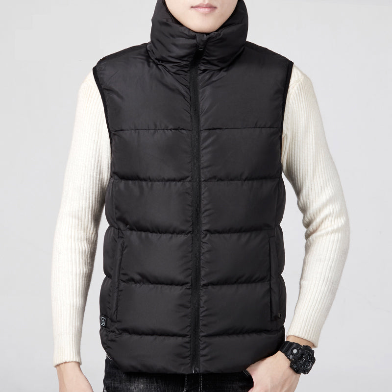 Electric Vest Heated Cloth Jacket USB Warm Up Heating Pad Body Winter Warmer Men