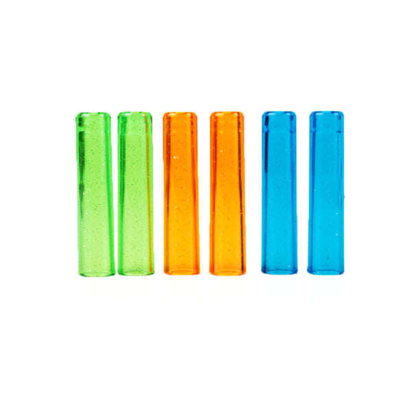 Deli 0508 6 Pcs Pencil Extender Grip Pen Sheath Transparent Plastic for Various Pencils