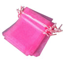 10 PCS 7x9cm Organza Jewelry Candy Gift Pouch Bags Wedding Xmas Favors Pink Q2R5