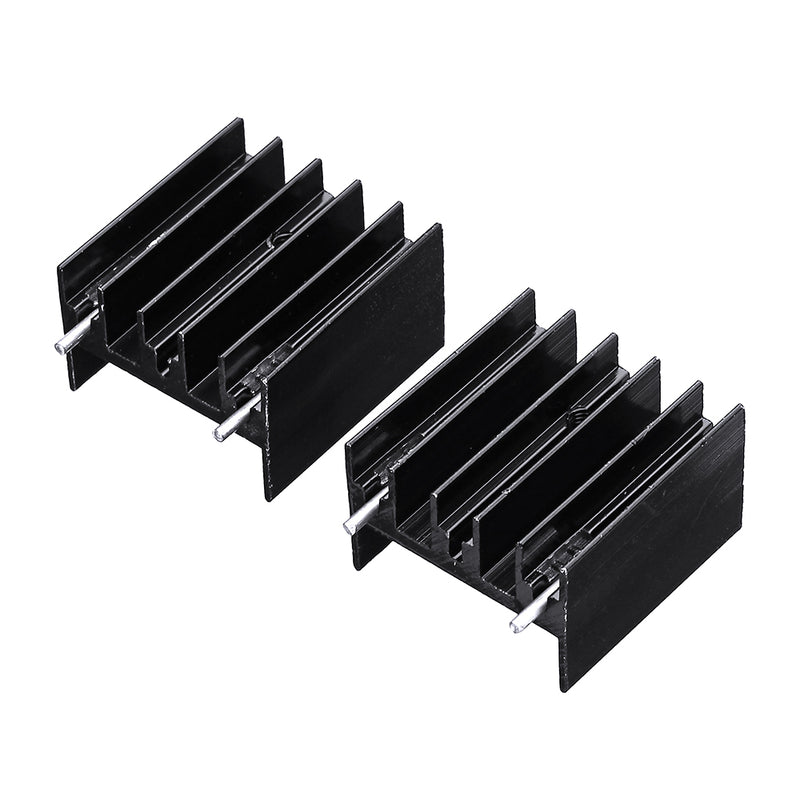 30Pcs TO-220 Aluminum Triode Heat Sink 25x23.5x15.8mm Aluminum Radiator