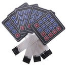 Keyboard Membrane Switch--Lot of 5 4x4 Matrix Fan 16 Keys Keyboard Membrane K3Q8