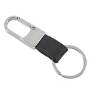 New Fashion Black Leather Strap Keyring Keychain Key Chain Ring Key Fob R2D8